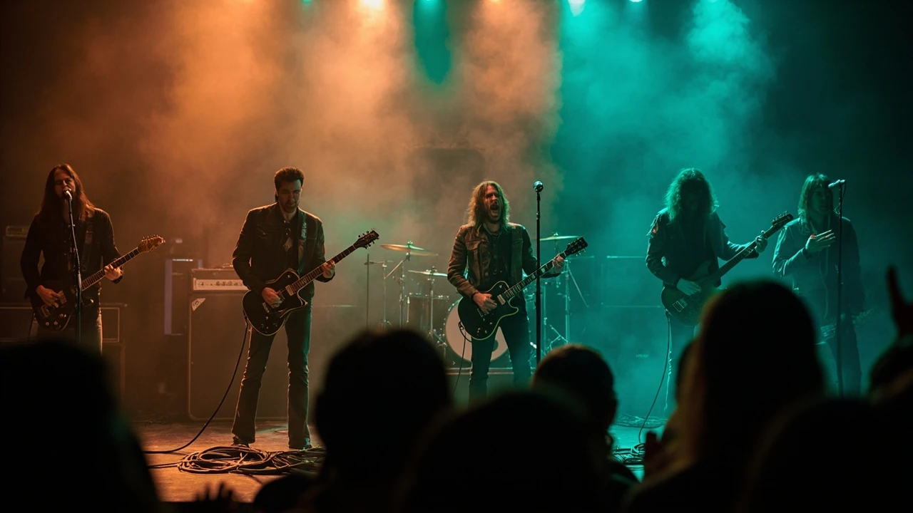 The Home Team Band auf einer Bühne