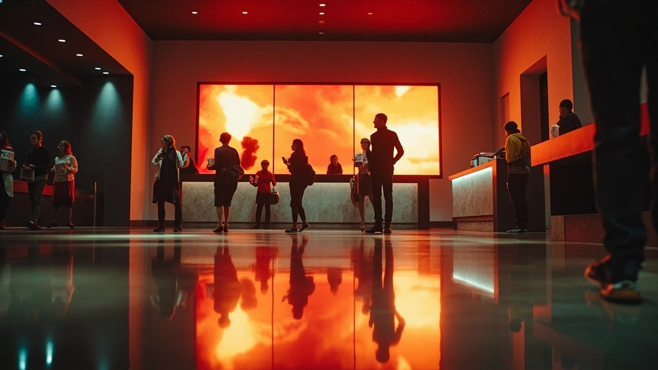 Cineplex Lippstadt Kinoabend mit Plakat und Foyer